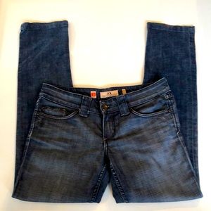 Premium Denim Juicy Couture Jeans. Straight leg w/heart shaped back pockets.